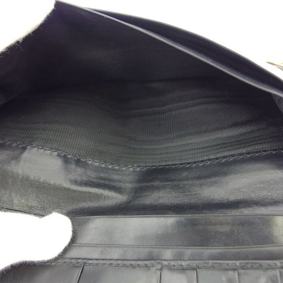 Salvatore Ferragamo length wallet Lizard tone type Auth used L3379 - Picture 5 of 8